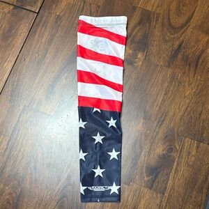 Adult American Flag Compression Arm Sleeve - Red, White & Blue